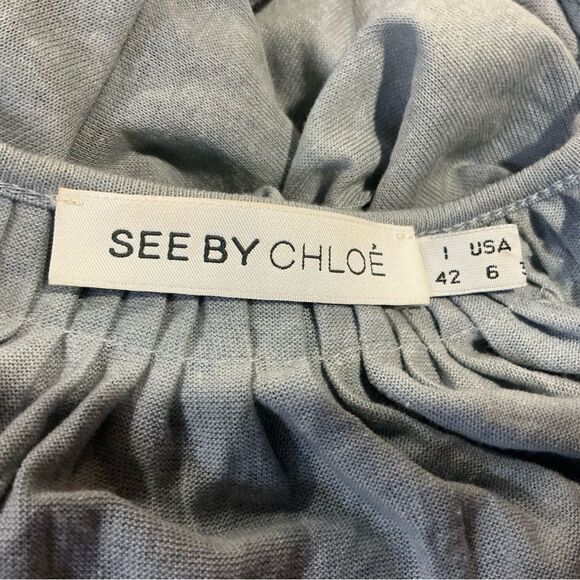 See By Chloe Soft Blue  Mini Dress - Picture 9 of 11